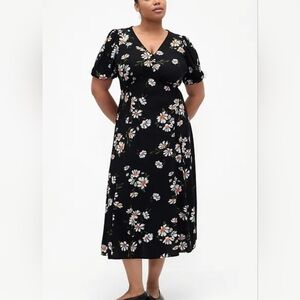 Gap Puff Sleeve Maxi Dress